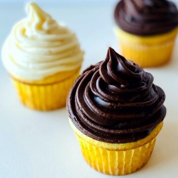 How to Improve Boxed Cake Mix-chocolate-and-vanilla-cupcakes
