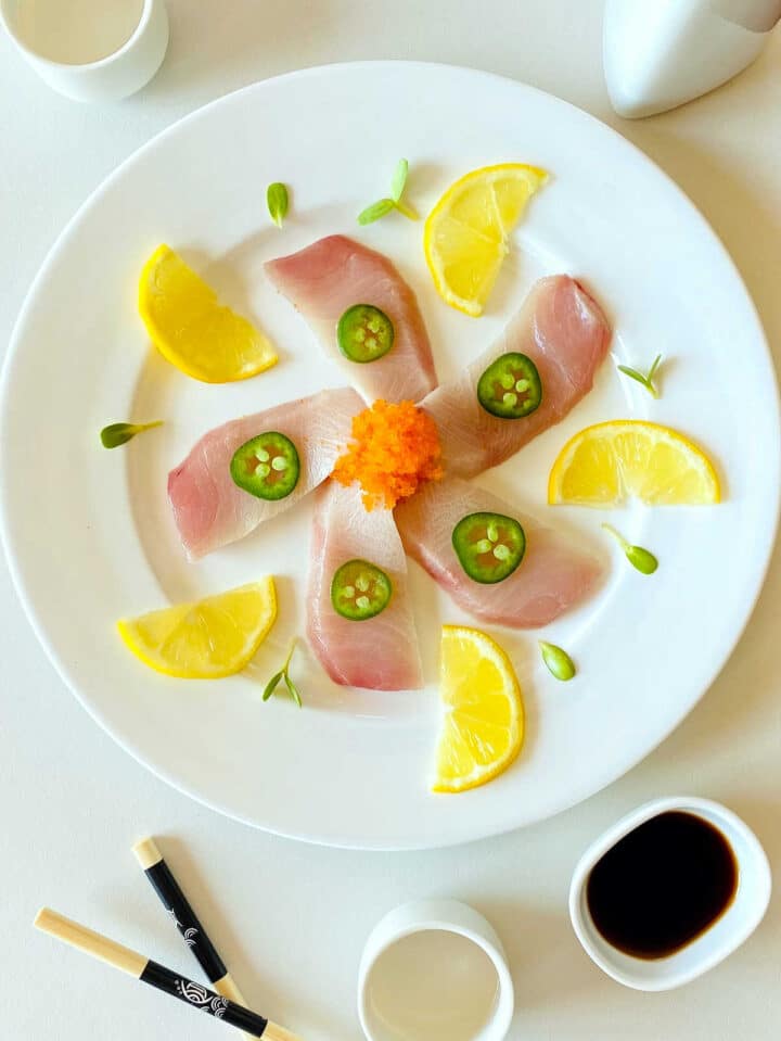 Yellowtail Sashimi Aubrey's Kitchen