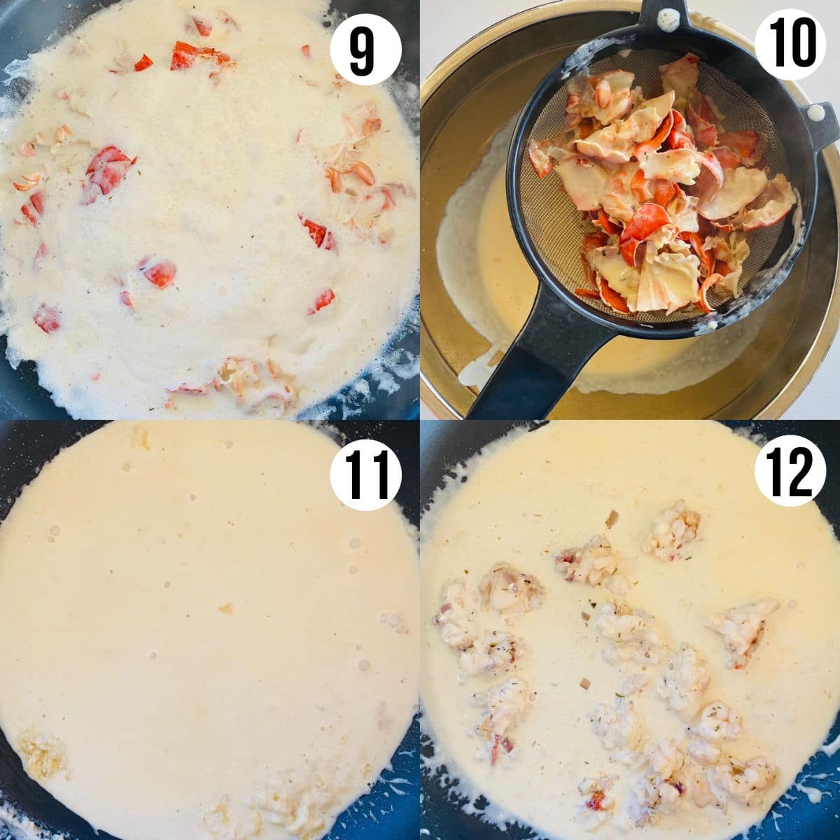 lobster ravioli sauce process shots 9-12