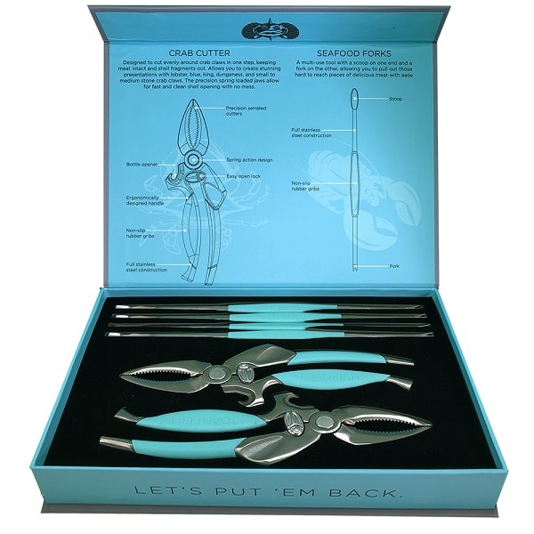 toadfish crab and lobster tool set
