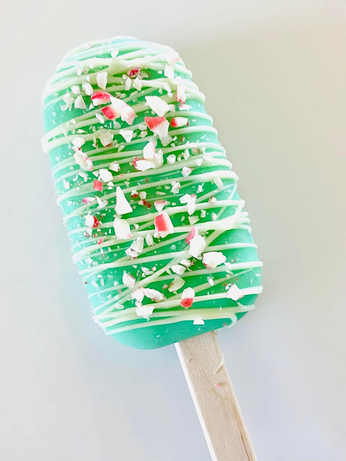 candy cane Christmas cake popsicle