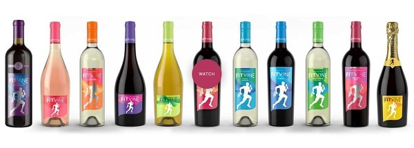 a lineup of different fit vine wines