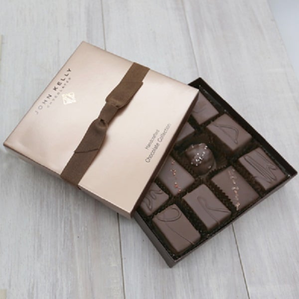 a box of john kelly chocolates