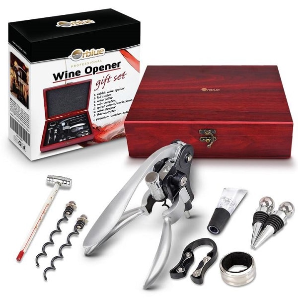 orblue wine opener gift set