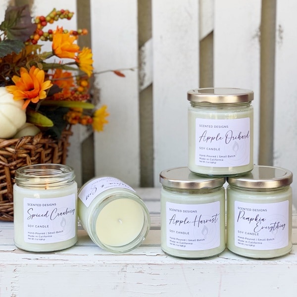 scented designs seasonal candles