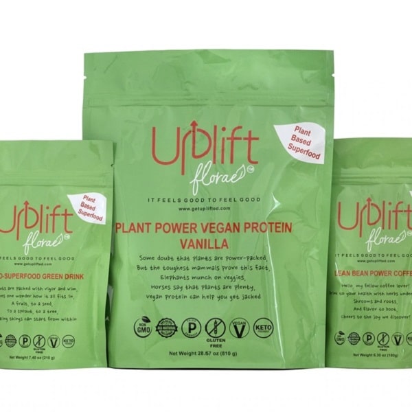 uplift florae bags of protein powder