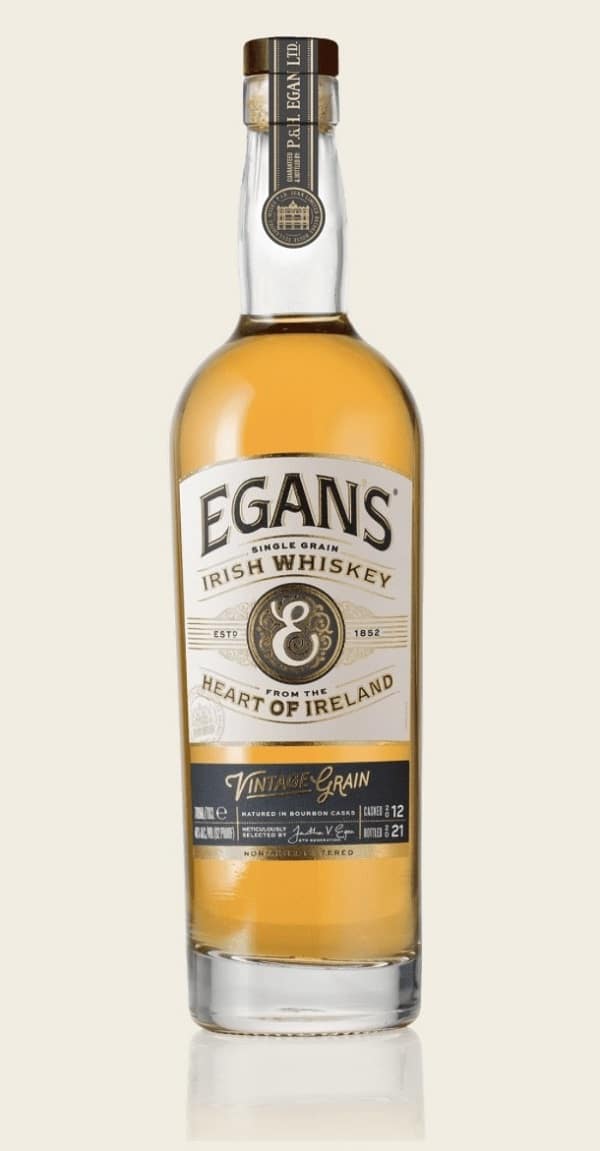egan's irish whiskey bottle.
