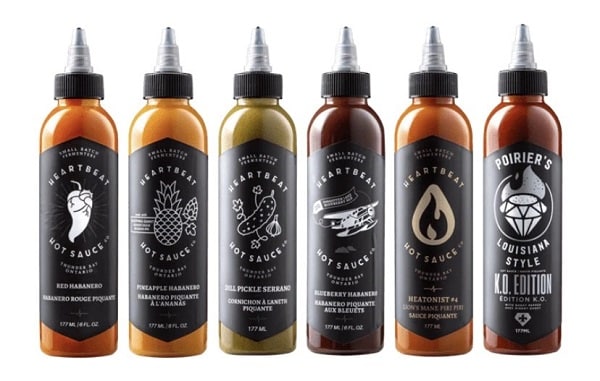 6 flavors of heartbeat hot sauce