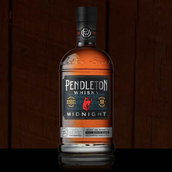pendleton midnight whiskey bottle.