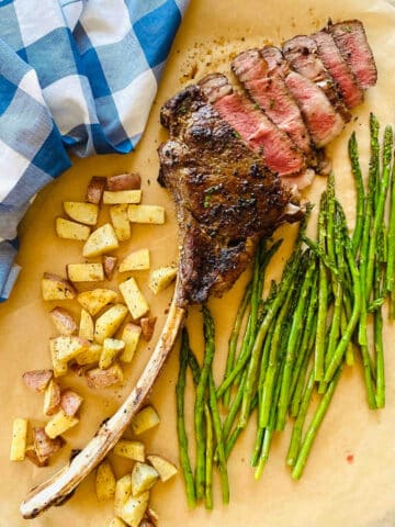 Reverse Sear Tomahawk Steak - Aubrey's Kitchen