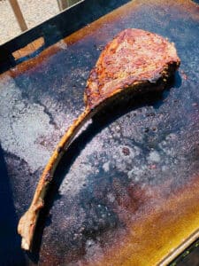 Reverse Sear Tomahawk Steak - Aubrey's Kitchen
