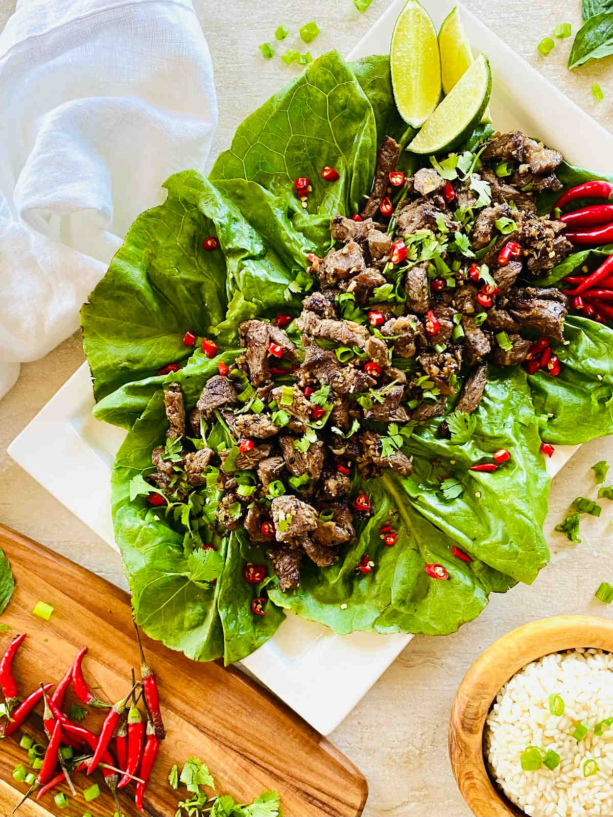 traditional Laotian Meat Salad.